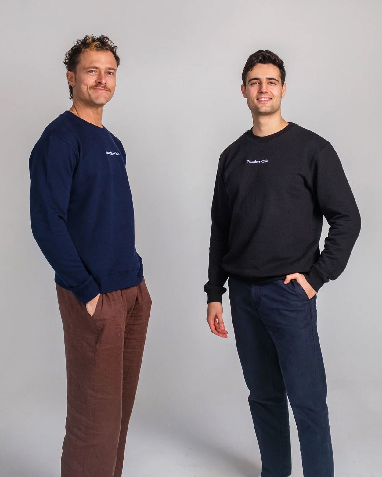 Cozy Crew-neck Sweaters - Saunders Club